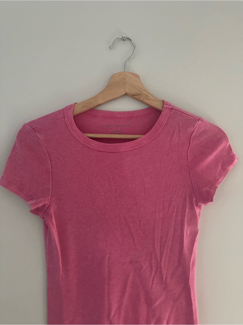 American Eagle Outfitters Hot Pink Short-Sleeve Mini Dress - Picture 3 of 3